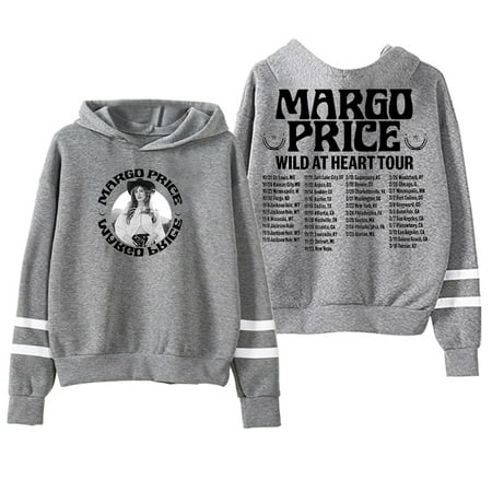 Margo Price Wild At Heart Tour Hoodie Pocketless Parallel Bars Sleeve Men Women Hooded Sweatshirts