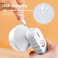 thumbnail image 4 of Hgallory Small Lint Remover for Clothes Furniture Blanket, Electric 6-Blade Lint Ball Remover Defuzzer, Household Sweater Shaver Depiller, USB Rechargeable, Gift for Family, 1PC, White, 4 of 7