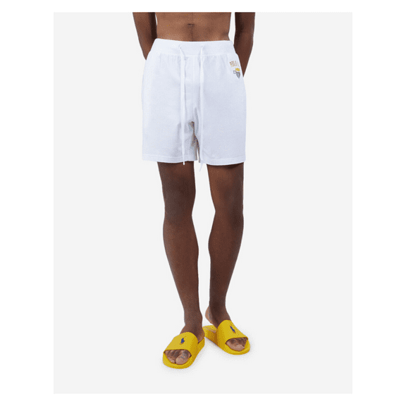 Polo Ralph Lauren Mens Pocket Stretch Comfort Length Sleep Short,White,2XT