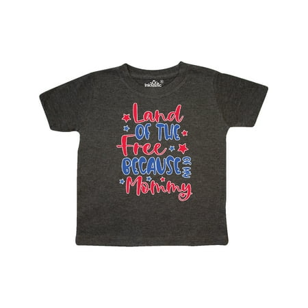

Inktastic Memorial Day Land of The Free Because Of My Mommy Gift Toddler Boy or Toddler Girl T-Shirt