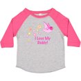thumbnail image 3 of Inktastic I Love My Daddy Girls Toddler T-Shirt, 3 of 5