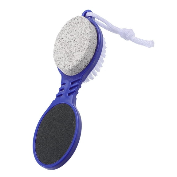 Unique Bargains 1 Pc Multi Purpose Foot File with Foot Scrubber Pumice Stone Foot Rasp Blue