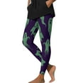 thumbnail image 4 of YOIAVAIOY Womens Novelty Holiday Tights Halloween Print Buttery Soft Leggings High Waist Causal Yoga Pants Witch Cosplay Costume Leggings Purple XXXL, 4 of 9