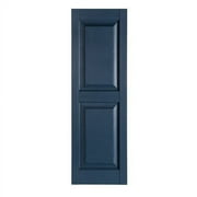 Perfect Shutters IR521559025 Premier Raised Panel Exterior Decorative Shutters Sienna Brown - 15 x 59 in