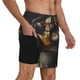 thumbnail image 2 of Fotbe Modern Funny Duck Traje de Baño para Hombre – Shorts de Natación de Secado Rápido con Forro y Bolsillos-Large, 2 of 6