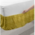 thumbnail image 2 of Dove Bed Skirt, Silhouettes of Flying Dove Drawings Illustrated by Hand, Elastic Bedskirt Dust Ruffle Wrap Around for Bedding Decor, 4 Sizes, Earth Yellow Dark Khaki, by Ambesonne, 2 of 2