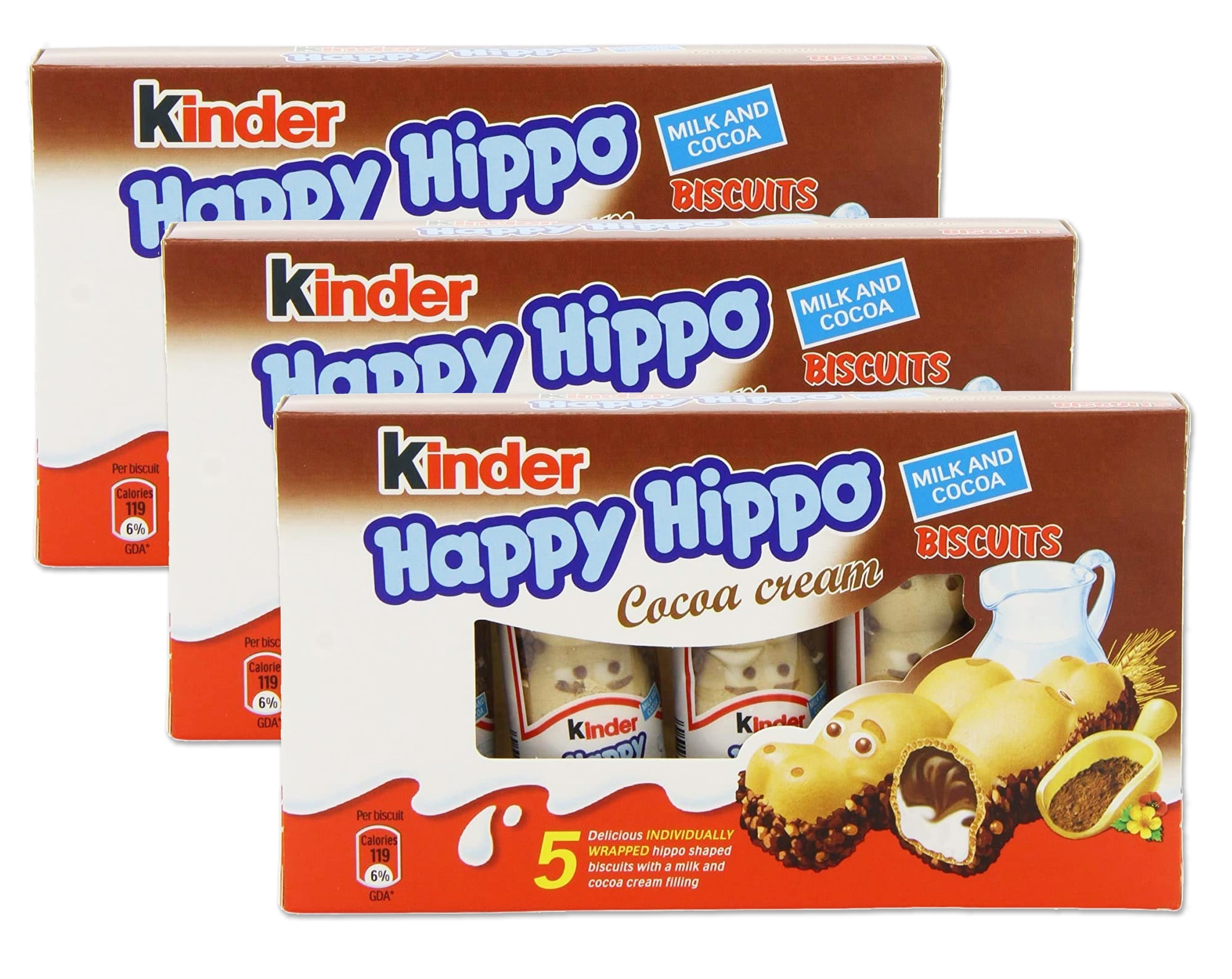 Brandclub - Kinder Happy Hippo Cocoa Cream Biscuits Delicious Crunchy