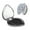 Heart Shape, variant on Kdxio Seal Fox Seagull Whales Pocket Mirror, 1X/2X Travel Makeup Mirror 2-Sided Folding Small Mirror Portable Double-Sided Magnifying Cosmetic Mirror for Gift-Square