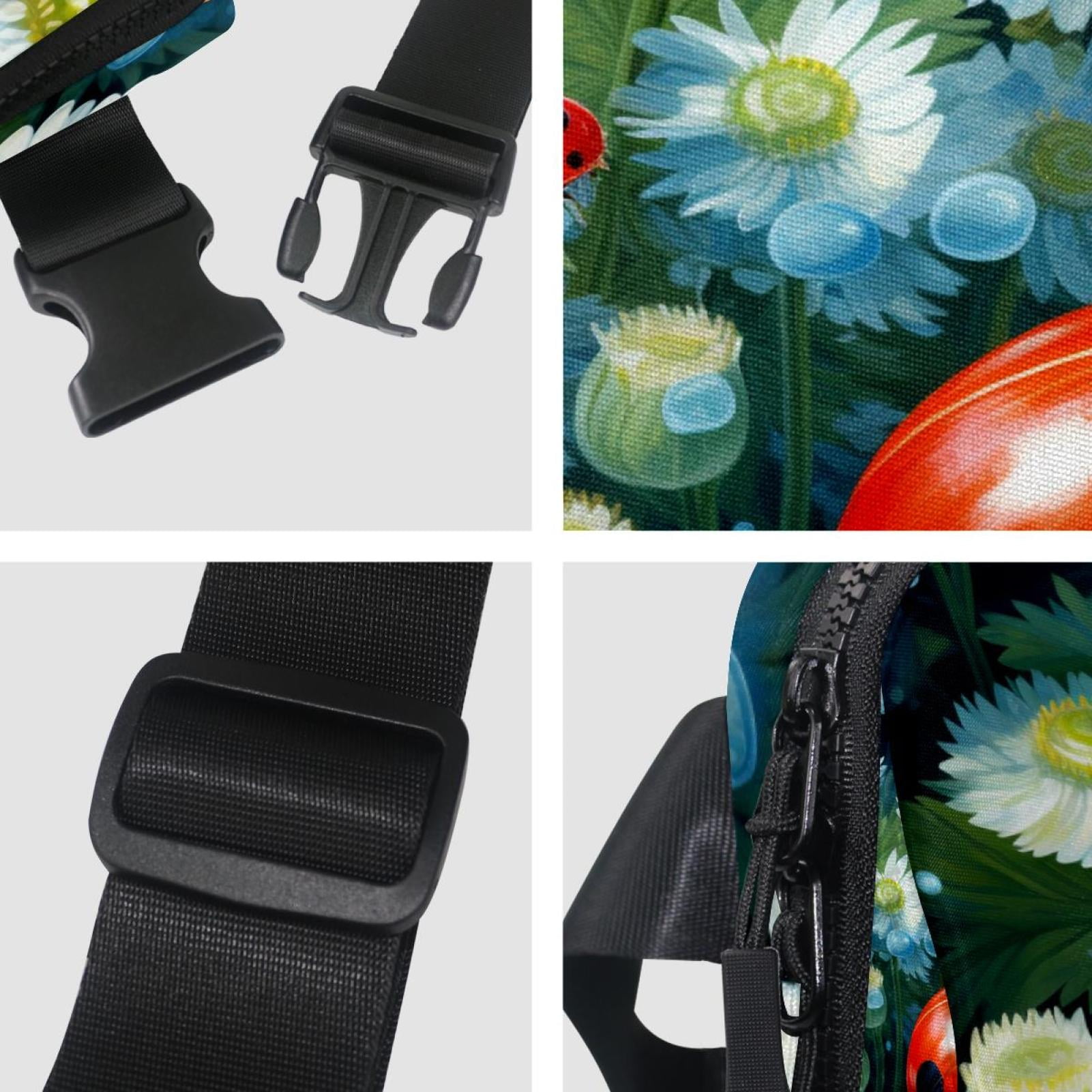 Seven-star ladybug Lightweight Adjustable Running Belt with Extension Strap for Unisex - Sling Bag, Fanny Bag, Cross Body Bag