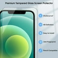 thumbnail image 4 of 2 Pack for iPhone 12 Pro Screen Protector, 9H Clear Tempered Glass Screen Protector for iPhone 12 Pro, Easy Installation, Bubble Free, 4 of 7