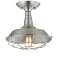 thumbnail image 5 of JONATHAN Y Gabe 10.2" Metal LED Semi-Flush Mount, Brushed Nickel, JYL9517B, 5 of 7