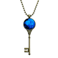 thumbnail image 1 of Ocean Méduses Science Nature Photo Clé Collier Pendentif Plateau Orné Chaîne, 1 of 3