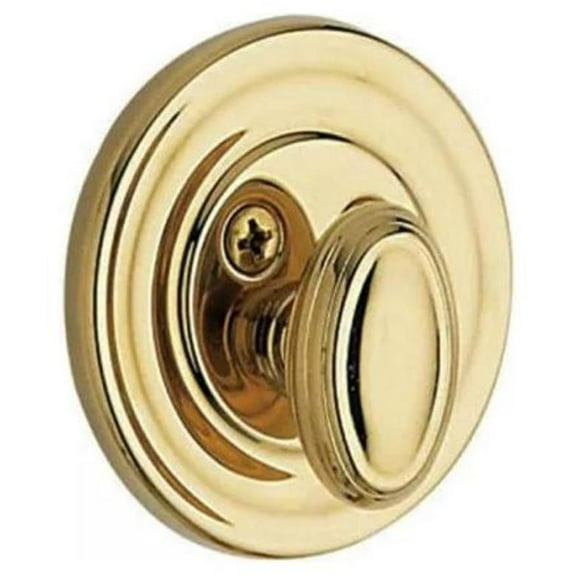 Open Box Baldwin 8231.Pat Traditional Patio One-Sided Deadbolt From The Estate Series - Brass