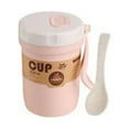 thumbnail image 1 of Boovnll Bento Box, Straw Breakfast with Porridge Soup Cup to Work Lunch Box Can Be Microwave, Bento Box Adult, Bento Box for Kids, Lunch Box Containers, 1 of 8