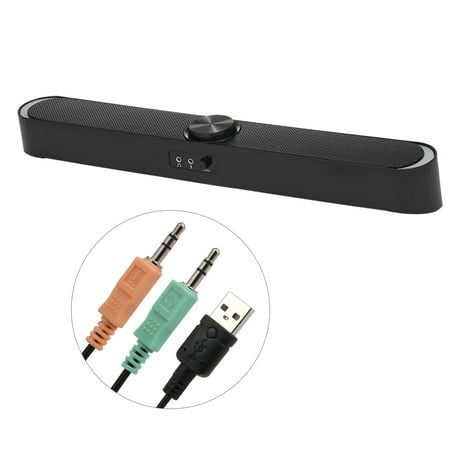 Dkj Sada V 198 Usb Powered Sound Bar Computer Speakers With Led Lights 3 5mm Audio Mic Plug Wired Soundbar Speaker For Pc Cellphone Tablets Desktop Laptop Walmart Canada