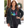 thumbnail image 3 of Catherines Women's Plus Size Wit & Whimsy Holiday & Christmas Tees, 3 of 6