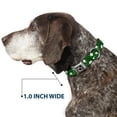 thumbnail image 6 of Buckle-Down Pet Collar, Dog Collar Metal Seatbelt Buckle, Golf Balls Tees Scattered Green Multi Color, 11 to 16.5 Inches 1.0 Inch Wide, 6 of 8