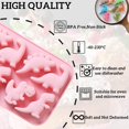 thumbnail image 3 of Dinosaur Food Grade Silicone Molds, 8-Cavity Chocolate Hard Candy Ice Cubes BPA Free Mold for DIY Chocolate,Candy,Jelly Halloween Christmas Parties, 3 of 5