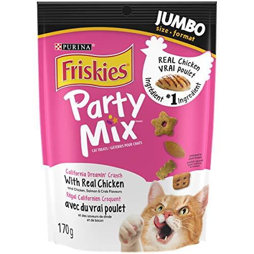 Friskies Party Mix California Dreamin' Crunch, Cat Treats 170g, 170 g