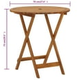 thumbnail image 2 of vidaXL Folding Garden Table 70 cm Solid Acacia Wood, 2 of 7