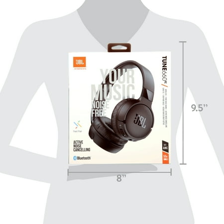 JBL - Tune 660NC On-Ear Noise Cancelling Wireless Headphones - Black