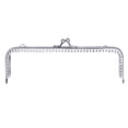 thumbnail image 1 of Milisten 6.5cm Square Surface Iron Purse Frame Decorative Silver Beads Kiss Clasp Lock Handbag Making Accessories for Bag Making DIY Craft Handmade, 1 of 6