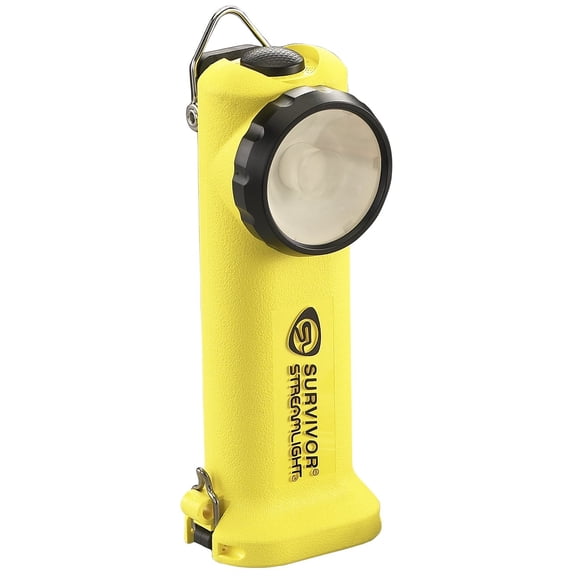 Streamlight 90541 Survivor 175-Lumen Alkaline Safety-Rated Firefighter Right Angle Flashlight, Yellow CA2