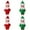 Blue/Green/Pink/Purple/Red/Yellow, variant on PanDaDa Colorful Plush Elf Christmas Decoration Dolls PVC & Felt, Blue, 5 Pack