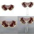 thumbnail image 2 of Lace Floral Collar Elegant Sweet Girl False Collar Detachable for Lady Delicate Embroidery Collar Floral Pattern, 2 of 4