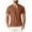 Brown, variant on Mgmyaa Summer Men's TShirts Casual Short Sleeve V-Neck Shirt Tops