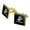 Gold, variant on Marines The Few The Proud USMC White Logo on Black Officially Licensed Square Cufflink Set - Silver or Gold