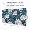 thumbnail image 2 of Large Gaming Mouse Pad, XXL Desk Pad, 35.4 x 15.7 Inch, Non-Slip Rubber Base, Stitched Edges, Superior Surface, Waterproof Keyboard Mat, Large Mousepad for Gamer, Office & Home, White Peony, 2 of 6