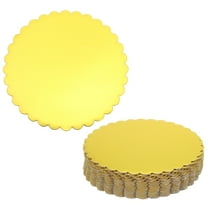 Uxcell 20 Pcs Cardboard Cake Rounds, 8 Inch Cake Board Circle Trays, Gold