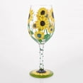 thumbnail image 2 of Lolita Sunflower Hand Painted Wine Glass 15oz, 2 of 3