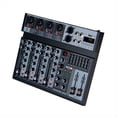 thumbnail image 2 of Mezclador de Audio de 4 Canales Mezclador Digital Tarjeta de Sonido Micrófono Transmisión en Grabación por Computadora Equipo de Audio DJ Enchufe de EE. UU., 2 of 5