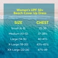 thumbnail image 3 of HDE Women's Swimwear Cover Up Dress Long Sleeve Tunic Spicy Orange L, 3 of 6