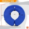 thumbnail image 5 of Collar inflable de recuperación para perros, cono de collar isabelino ajustable para recuperación de mascotas de cirugía o lesiones (l). Afortunado Sencillez, 5 of 5