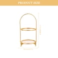 thumbnail image 2 of MLINS Metal Dessert Stand 2pcs Portable Cake Holder Tiered Dessert Tray, 2 of 6