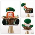 thumbnail image 3 of Holloyiver St. Patricks Day Candy Dish, Plush Gnome Four-leaf Gift Basket, Cute Snack Sugar Desktop Container Box Shamrock Candy Holder Table Centerpiece Supplies, 3 of 6