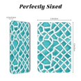thumbnail image 2 of Acrylic Refrigerator Stick 3.5×2.5in Rectangular Anti-Tear Wear Or Fracture Can Be Used For A Long Time To Stick Soft Magnetic Back Turquoise Moroccan Trellis Hand-Drawn Sketch_62922_4, 2 of 8