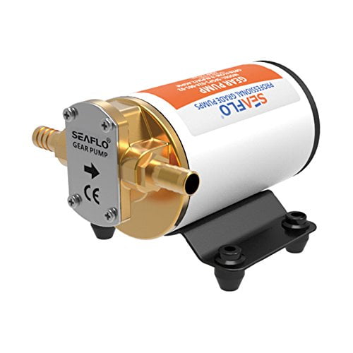 SEAFLO 12v Self Priming Impeller Gear Pump for Diesel Lubricants Machinery Fuel Scavenge Oil Transfer