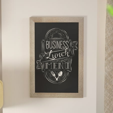 Alamont Home - Canterbury 20"W x 0.75"D x 30"H Magnetic Wall Mounted Chalkboard - Weathered Brown