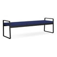 thumbnail image 1 of Gansett Reception Waiting Room Healthcare 3-Seat Bench / Black Steel / Blue, 1 of 5