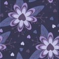 thumbnail image 1 of Ahgly Company Tapis d'Intérieur Lavable en Machine Carré Transitionnel Violet Clair, 7 Pieds Carré, 1 of 7
