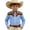 00#&-Blue3404, variant on Kiijoy Toddler Boys Cowboy Western Shirt Casual Plaid Long Sleeve Button Down Shirt, Black, 3-4 Years