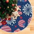 thumbnail image 5 of FMSHPON 4Th July American Independence Day Xmas Christmas Tree Skirt Stand Mat for Holiday Party Decoration Indoor Outdoor 36 inches, 5 of 6