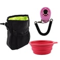thumbnail image 1 of YINGQING Doggie Doggie Training Pouch Training Fanny Pack 2 In 1 Whistle Clicker Collapsible Bowl Training Pouch Whistle Clicker Fanny Pack Collapsible Water Bowl Training For Obedience, 1 of 3