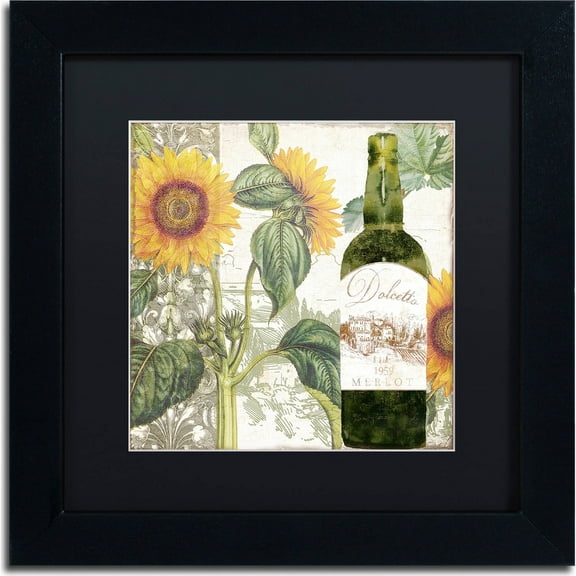 Trademark Fine Art "Dolcetto V" Canvas Art by Color Bakery, Black Matte, Black Frame