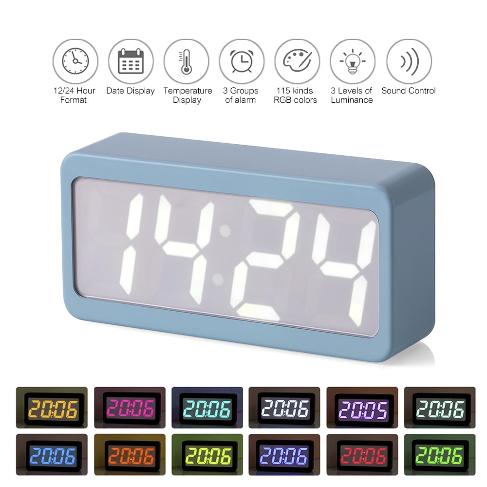 digital clock blue digital clock blue