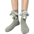 thumbnail image 2 of RKSTN Plush Crochet Animal Socks (With Physical Picture), 2 of 6